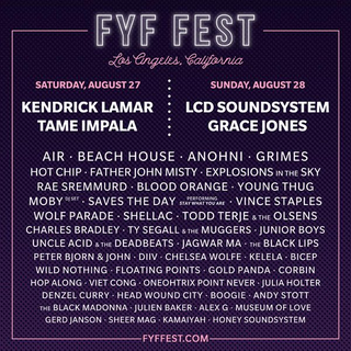 Illustration for article titled Kendrick Lamar, LCD Soundsystem lead this year’s FYF Fest lineup